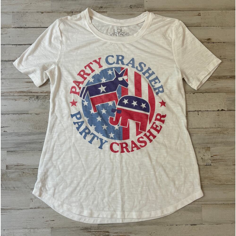 Party Crasher Lol Vintage Tee Tshirt sz Small NWOT